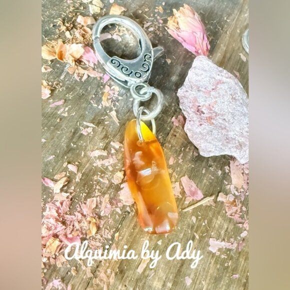 Alquimia Silver and Orange Key Holder - Picture 1 of 1